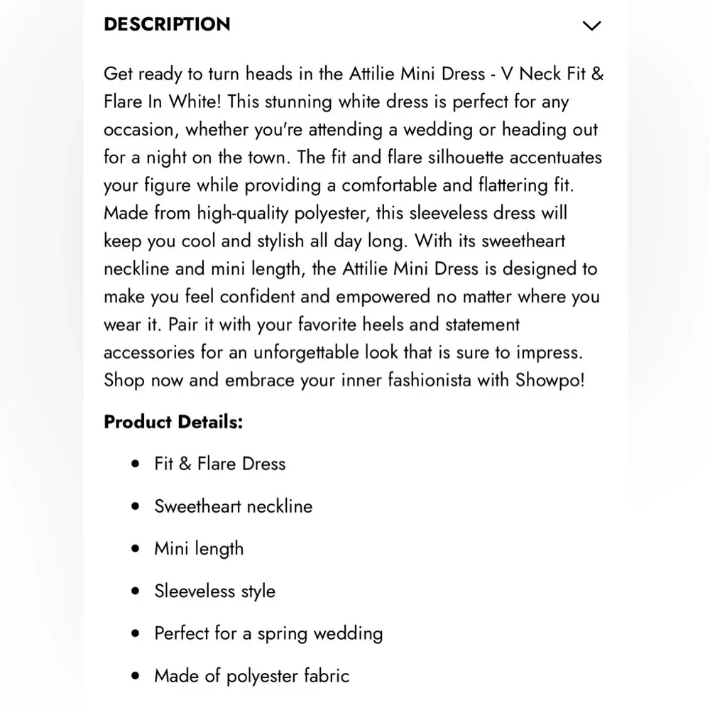 NWT Showpo Attilie Mini‎ Dress Sweetheart Bustier3D Floral Lined White. Size 8. - Picture 6 of 6